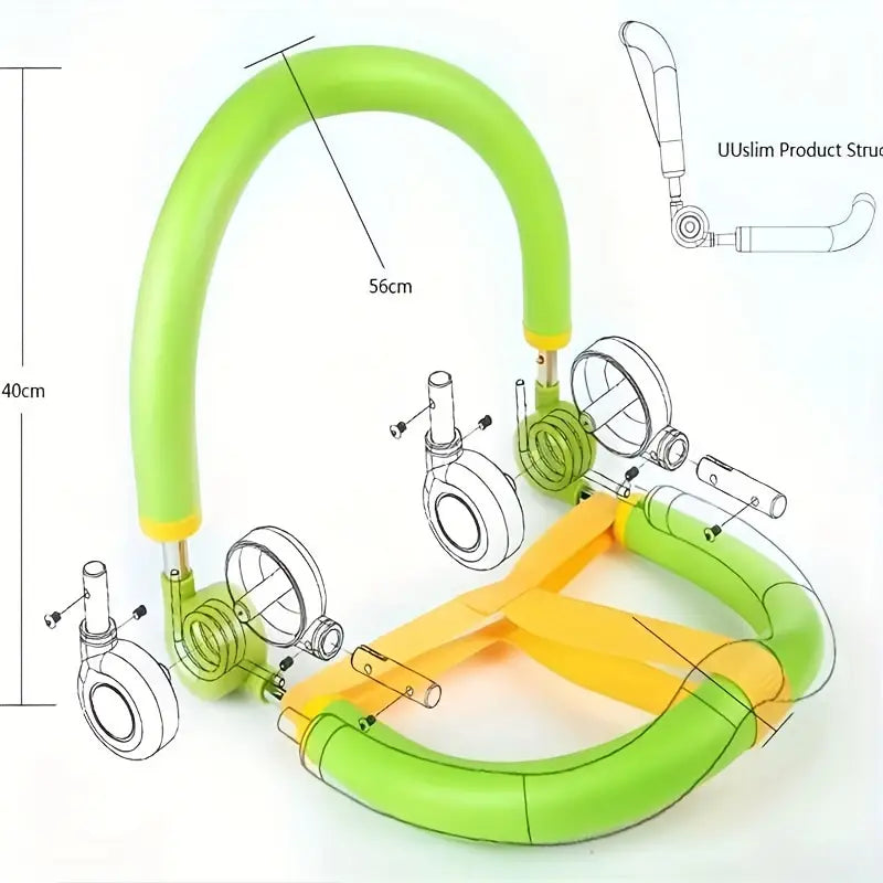 1pc Sit Up Exercise Equipment - Apple Green Abdominal Exercise Machine