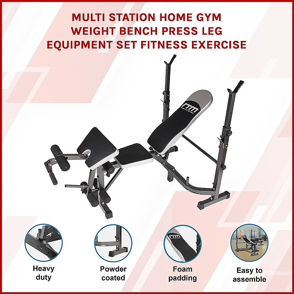 NNEDSZ Multi Station Home Gym Weight Bench Press Leg Equipment Set Fitness Exercise