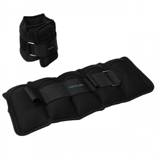 Wristband with Weight Cecotec Drumfit AnkelBell 2500 Neo 10 x 500 g Black 2 Units