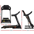 NNEDSZ Electric Treadmill 420mm 18kmh Home Gym Exercise Machine Fitness Equipment Physical