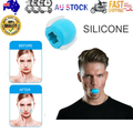 NNEDSZ Facial exerciser exercise ballneck toner3-stage mandibular exerciser jaw trainer Blue