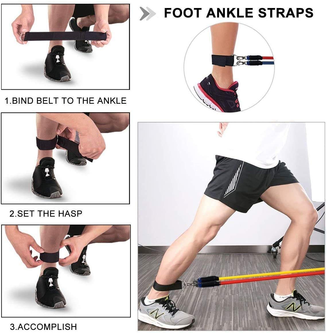 NNEDSZ 11 Pack Resistance Bands Stackable Exercise Bands Home Workouts Physical Therapy Gym Training