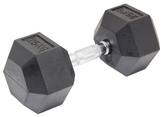 NNEDSZ Commercial Rubber Hex Dumbbell Gym Weight-0
